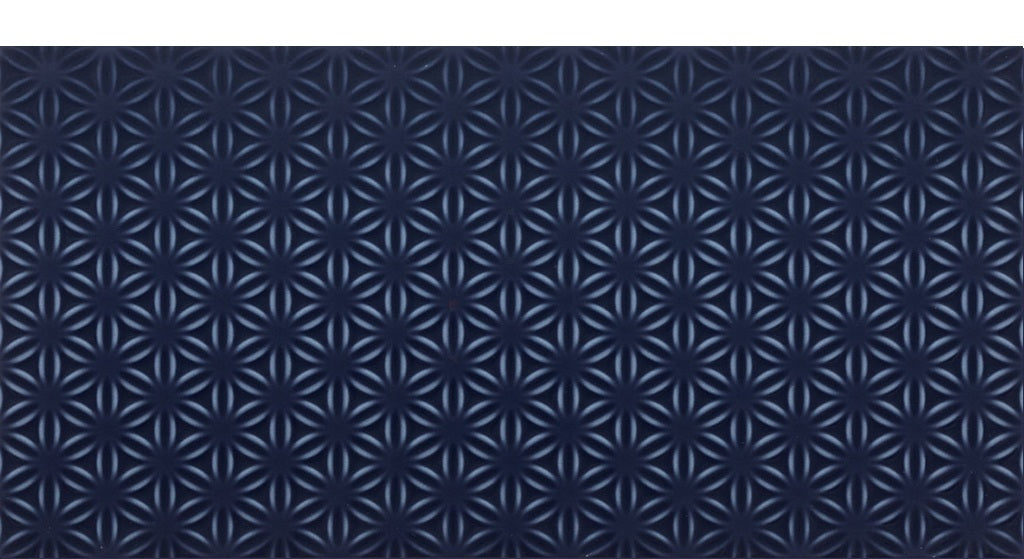 Luminique Ceramic Navy Weave K189 Tile Glossy 1
