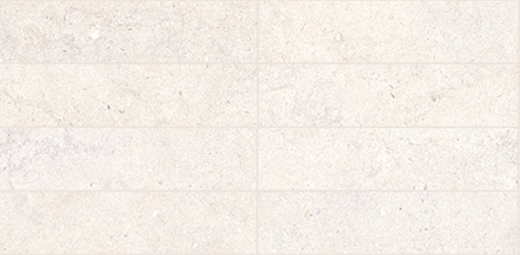Full Tile Sample - Lutezia Ivory Brick Porcelain Tile - 2" x 8" x 0.374" Matte