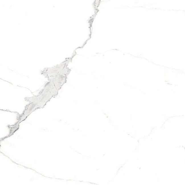 Full Tile Sample - Luxury Calacatta Porcelain Tile - 12" x 12" x 8 MM Matte