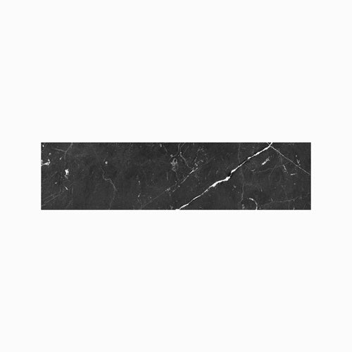 Full Tile Sample - Luxury Nero Marquina Porcelain Tile - 3" x 12" x 8 MM Polished