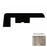 1000 Series Vinyl Charcoal Oak II End Cap Embossed 1