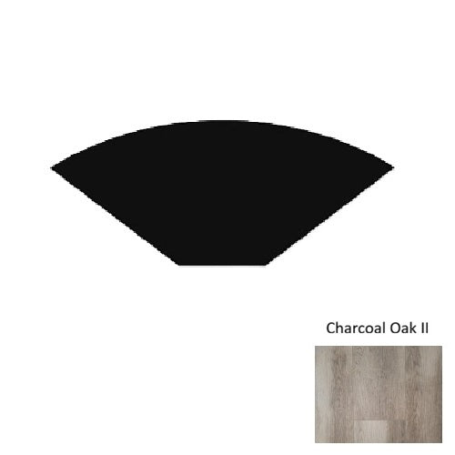 1000 Series Vinyl Charcoal Oak II Quarter Round Embossed 1