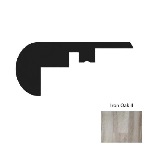 1000 Series Vinyl Light Cloud II Overlap Stair Nose Embossed 1