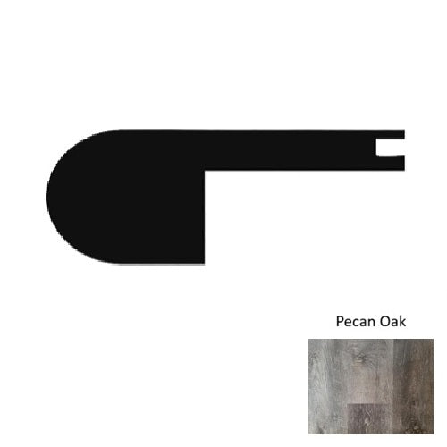 1100 Series Vinyl Pecan Oak Flush Stair Nose Embossed 1