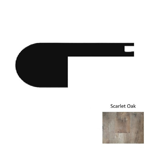 1100 Series Vinyl Scarlet Oak Flush Stair Nose Embossed 1