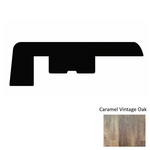 1200 Series Vinyl Caramel Vintage Oak End Cap Embossed 1