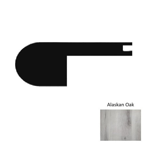 1400 Series Vinyl Alaskan Oak New Flush Stair Nose Embossed 1