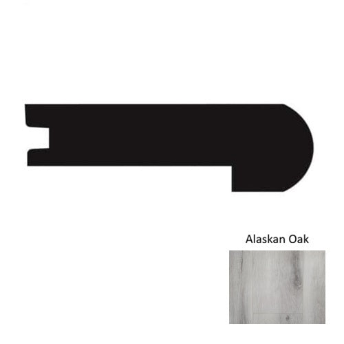 1400 Series Vinyl Alaskan Oak New Overlap Stair Nose Embossed 1