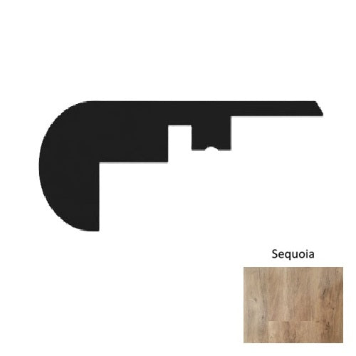 1600 Series Vinyl Sequoia Overlap Stair Nose Embossed 1