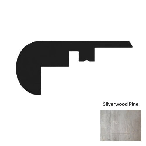 1700 Series Vinyl Silverwood Pine Overlap Stair Nose Embossed 1