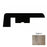 1700 Series Vinyl Staghorn End Cap Embossed 1