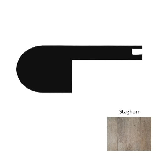 1700 Series Vinyl Staghorn Flush Stair Nose Embossed 1
