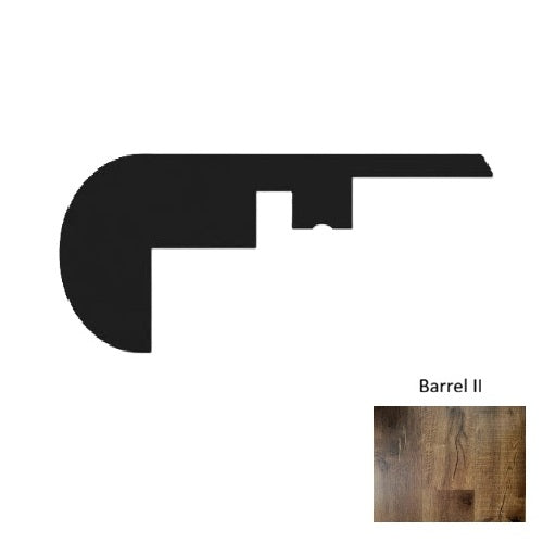 1800 Series Vinyl Barrel II Overlap Stair Nose Embossed 1