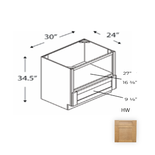 Framed Shaker Deluxe Wood Honey Wheat Base Cabinet Natural clear coat 1