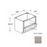 Framed Shaker Premium Wood Grey Shaker Base Cabinet Natural clear coat 1