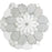 Full Sheet Sample - Skalini Line Waterjet Thassos Calacatta / Carrara Merletto Bianco Limestone Mosaic - Merletto Bianco