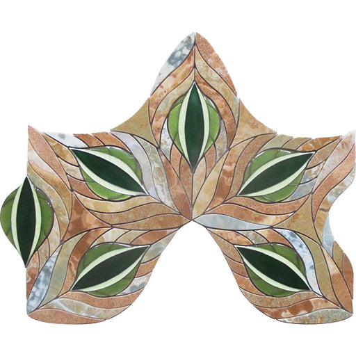 Majesty Eleanor Natural Stone Mosaic - Leaf