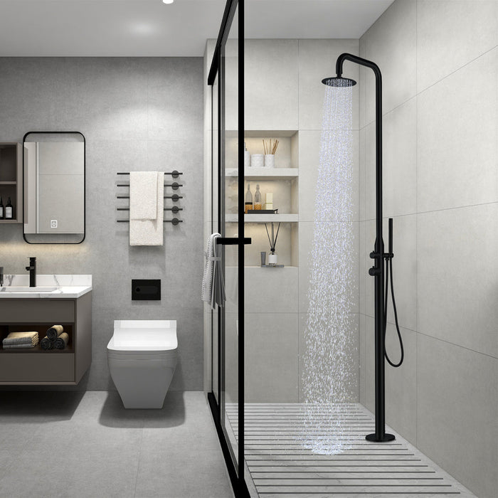 Matte Black Stainless Steel Outdoor Shower