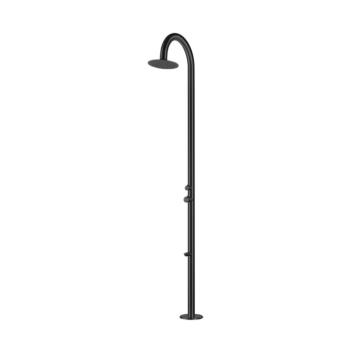 Matte Black Stainless Steel Outdoor Shower
