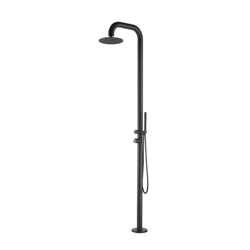Matte Black Stainless Steel Outdoor Shower