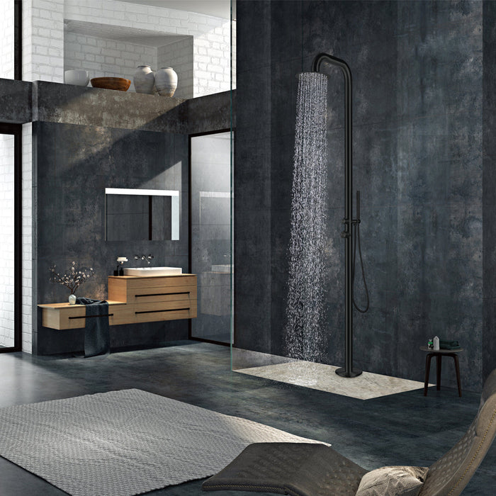 Matte Black Stainless Steel Outdoor Shower