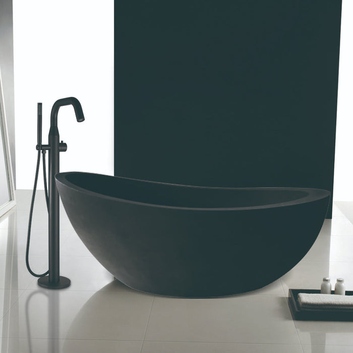 Black Stainless Steel Bathtub Faucet