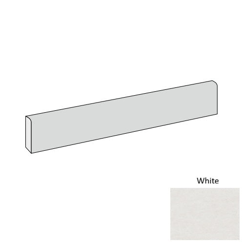 Limestone Porcelain White LS00 Bullnose Natural 1