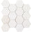 Full Sheet Sample - Ice Beige Hexagon Natural Stone Mosaic - 3" Honed