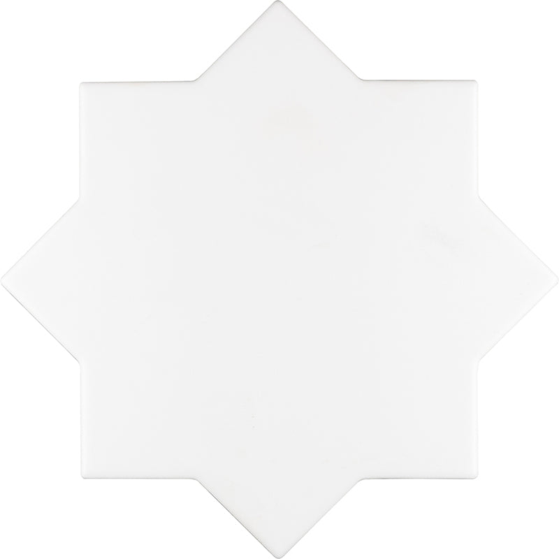 Mir Moorish White Star Matte Ceramic Tile Lowest Price — Stone & Tile