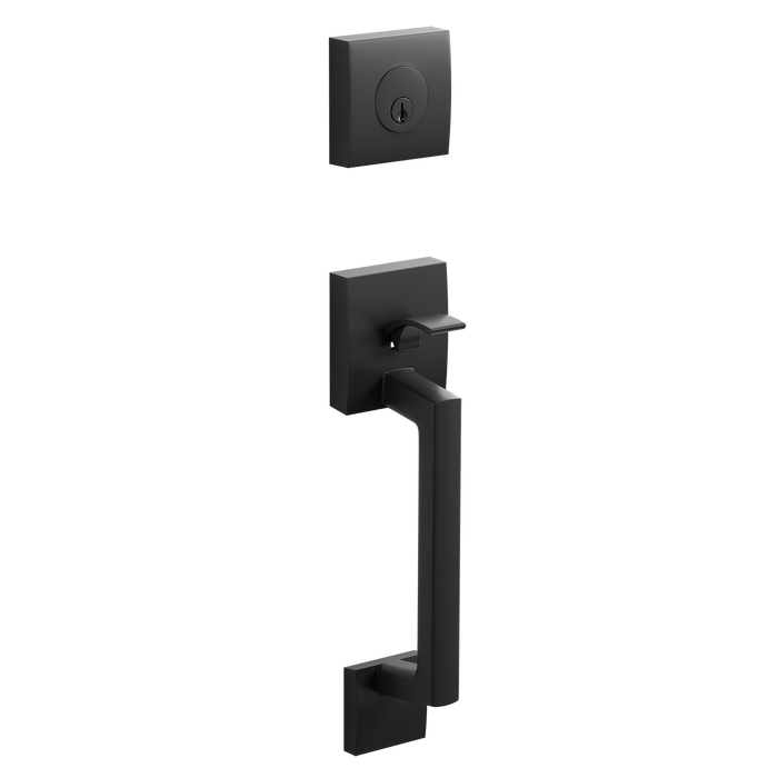 Modern Zinc Black BC Handleset Black Coated 1