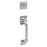 Modern Zinc Polished Stainless PS Handleset Polished Stainless 1