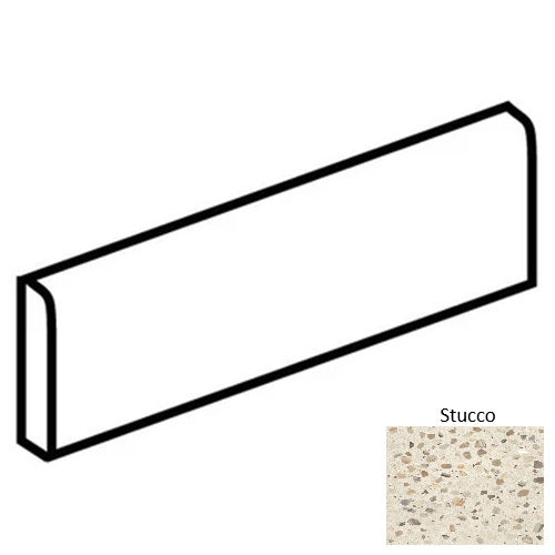 Curation Porcelain Stucco CA13 Bullnose Polished 1