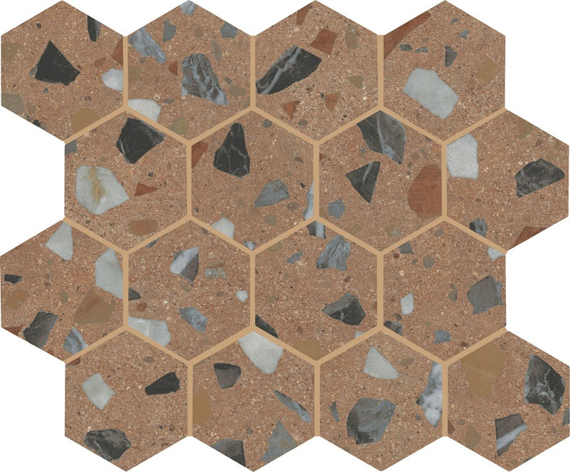 Marazzi Curation CA14 Clay Polished Porcelain Mosaic — Stone & Tile ...