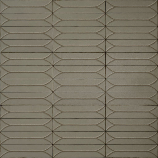 Terramater Porcelain Moss Wave Crest TM22 Tile Glossy 1