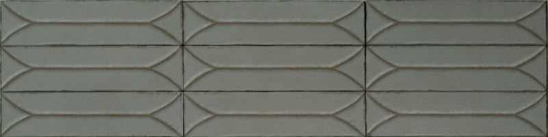 Terramater Porcelain Lichen Wave Crest TM23 Tile Glossy 2