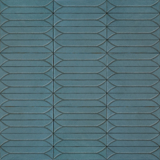 Terramater Porcelain Laguna Wave Crest TM24 Tile Glossy 1