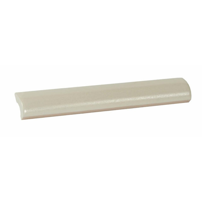 Full Liner Sample - Magma Cream Ceramic Bullnose - 1" x 8" x 1/4" Glossy