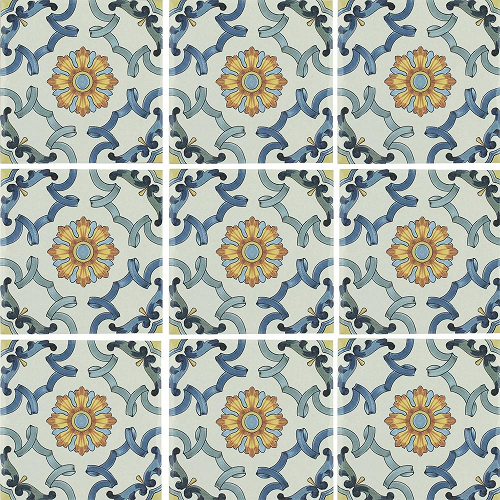 Aquatica Maioliche 3 Porcelain Tile - Glossy