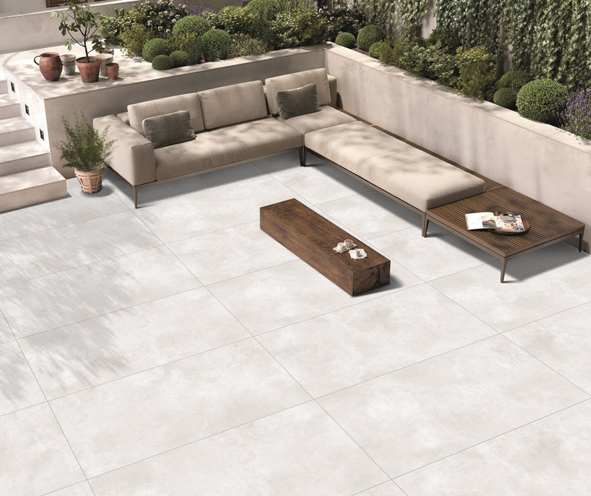 Malaga Bianco Porcelain White Tile Matte 2