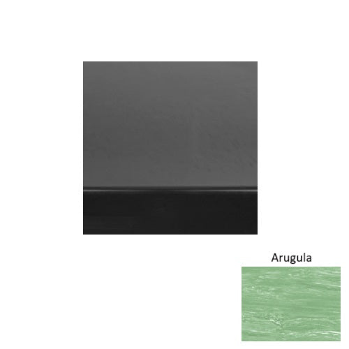 Marbleized 71 Arugula Light Duty with One 2 inch strips Rubber (RD) with Safety Yellow Abrasive Strip Stair Tread - Smooth