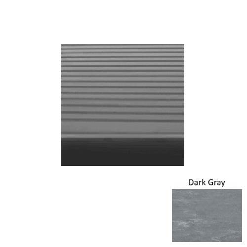 Roppe Dark Gray Ribbed Rubber 1