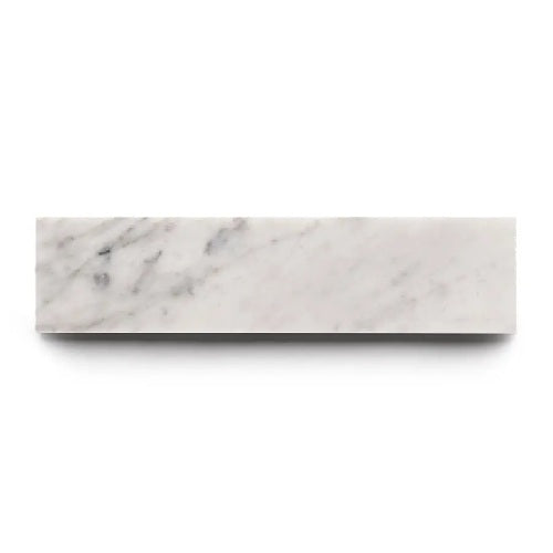 Full Tile Sample - Marble Carrara Marble Tile - 3" x 12" x 3/8" Honed