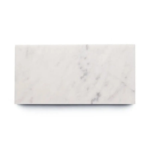 Full Tile Sample - Marble Carrara Marble Tile - 6" x 12" x 3/8" Honed