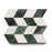 Full Tile Sample - Marble Diamante in Carrara & Verde Alpi Marble Tile - 6" x 6" x 3/8" Honed