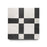 Full Tile Sample - Marble Etna in Carrara & Nero Marquina Marble Pattern - Various Sizes x 3/8" Honed