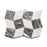 Full Tile Sample - Marble Lombardy in Carrara & Grigio Carnico Marble Pattern - Various Sizes x 3/8" Honed