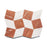 Full Tile Sample - Marble Lombardy in Carrara & Rosso Alicante Marble Pattern - Various Sizes x 3/8" Honed