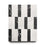 Full Tile Sample - Marble Lorenzo in Carrara & Nero Marquina Marble Pattern - Various Sizes x 3/8" Honed