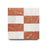 Full Tile Sample - Marble Piazzetta in Carrara & Rosso Alicante Marble Tile - 6" x 6" x 3/8" Honed