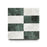 Full Tile Sample - Marble Piazzetta in Carrara & Verde Alpi Marble Tile - 6" x 6" x 3/8" Honed